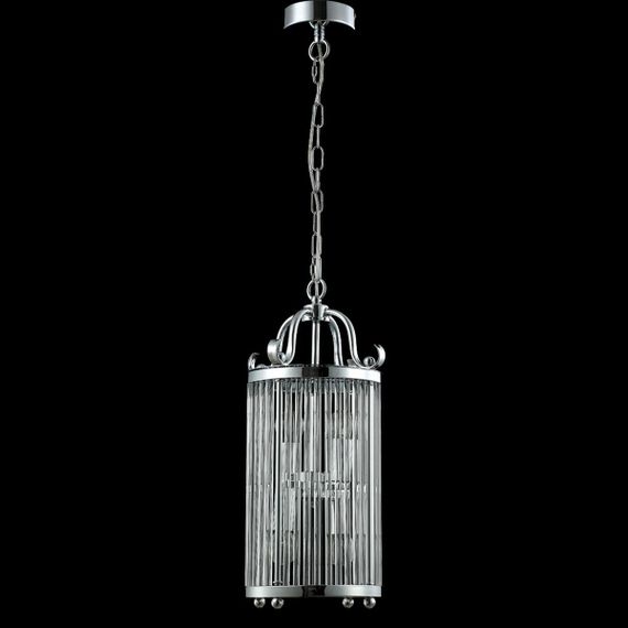 Подвесная люстра Crystal Lux Tadeo SP4 D200 Chrome/Transparente