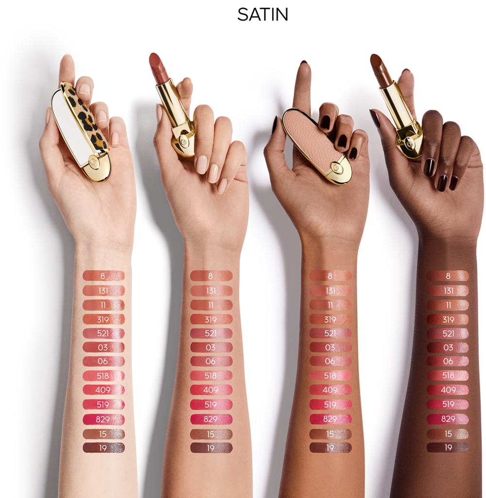 GUERLAIN Rouge G - Роскошная помада оттенок 409 Le Rose Indien Satin, 3 g