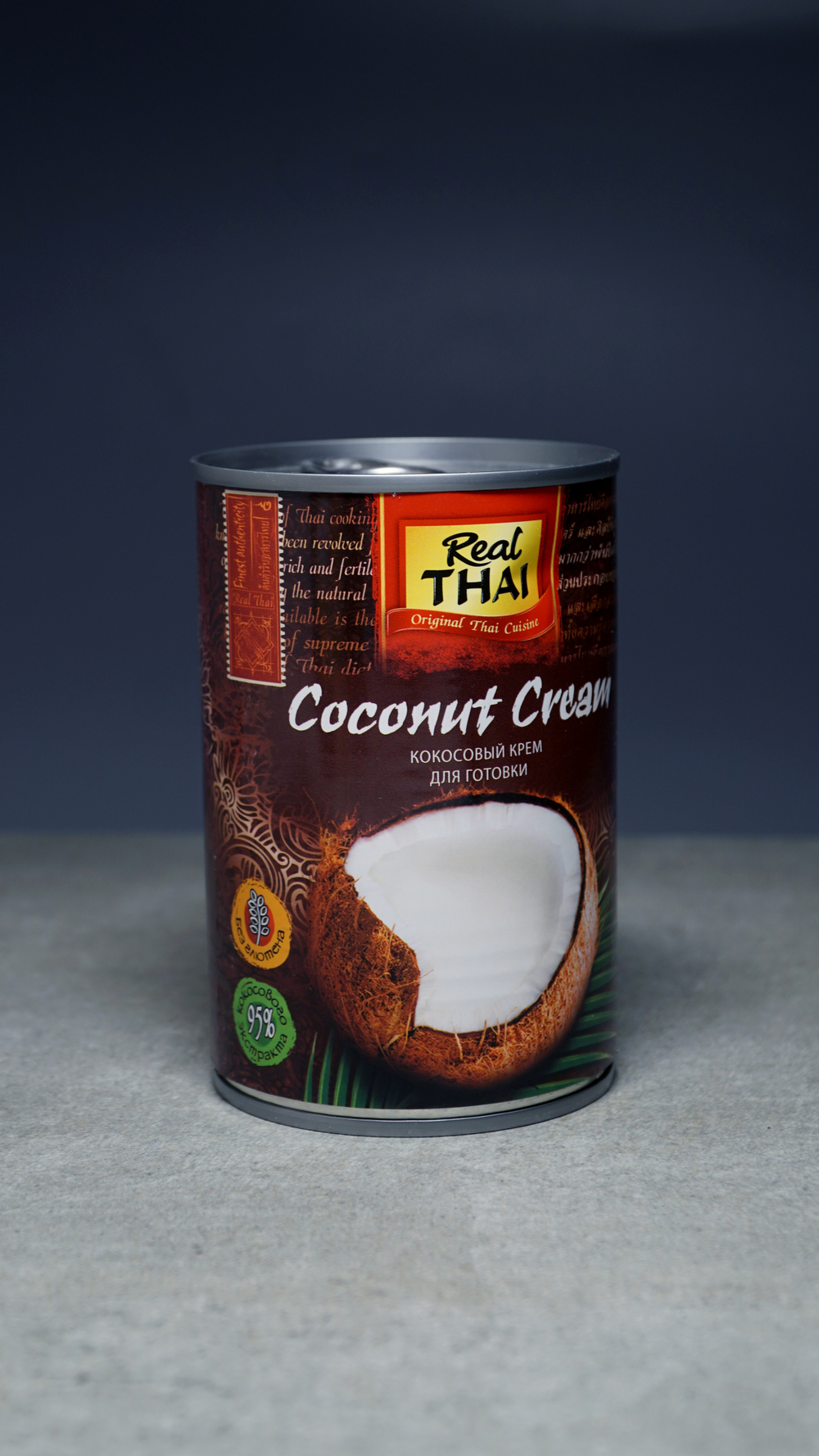 Кокосовые сливки 400 мл, ж/б "REAL THAI"