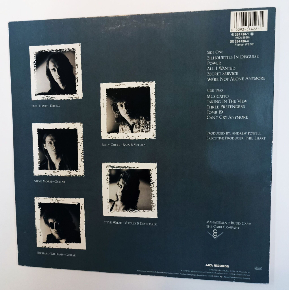 Винтажная виниловая пластинка LP Kansas Power (Germany 1986)