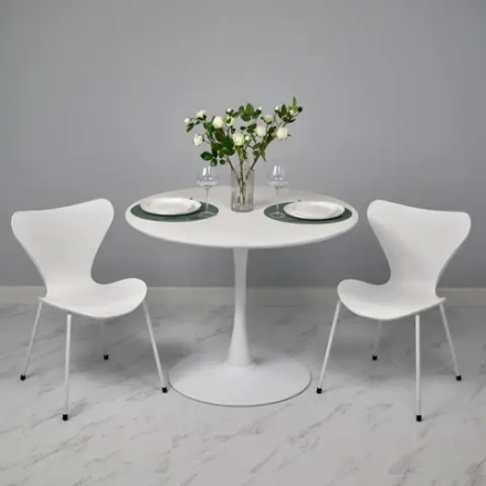 Комплект из 2-х стульев Bradex Home Seven Style белый с белыми ножками