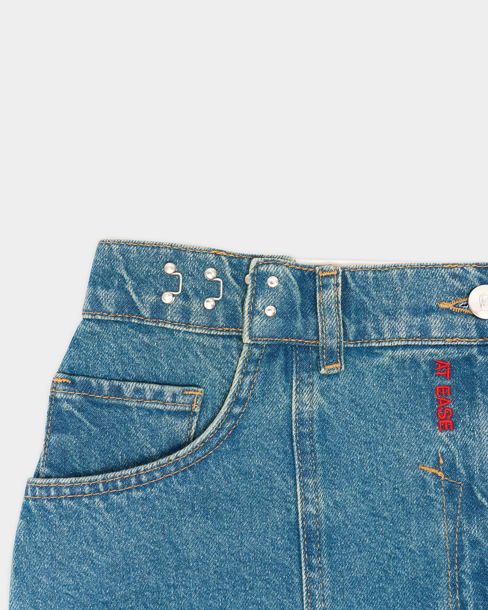 Джинсовая мини юбка женская JEANS MINI SKIRT DARK BLUE