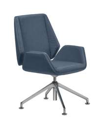 Кресло Siena Chrome B4L синяя ткань