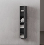 Шкаф-пенал подвесной SANCOS Folk, 350х350х1650 мм, цвет Grey soft, арт. PFL35GS