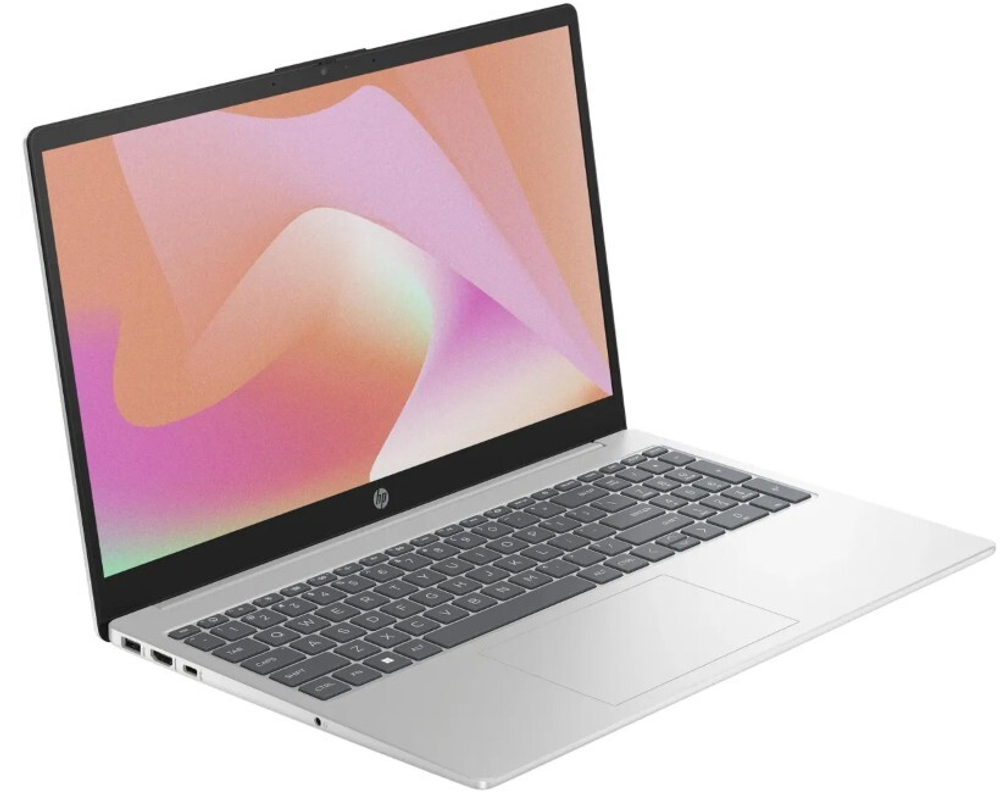 Ноутбук  HP 15-fc0164nia 15.6 ", Ryzen 5, 16 Гб RAM, 512 Гб SSD, Radeon Graphics, Серебристый