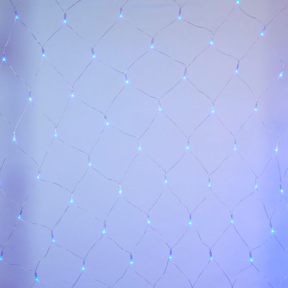 ULD-N2520-240-DTA BLUE IP20 Сетка светодиодная с контроллером. 240 светодиодов. 2.5х2 м. синяя. IP20. провод прозрачный