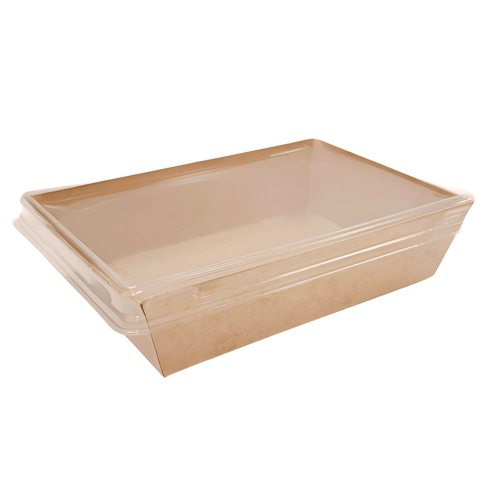 Лоток бумажный с плоской крышкой Ant Kraft 400 мл 120x85x35 мм 600 шт.