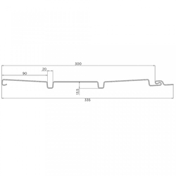 Софит FineBer Classic Color без перфорации Белый 3000х300 мм
