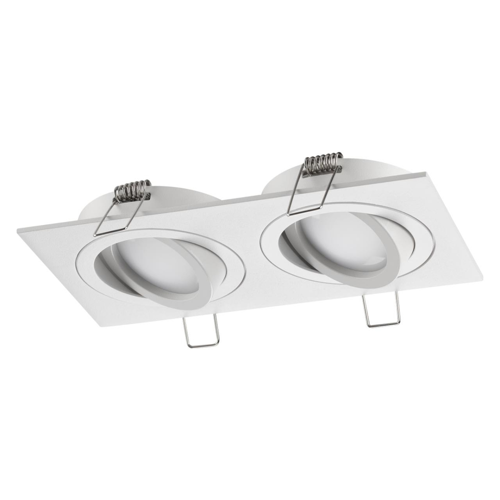 371021 WIR NT25 577 белый Светильник встраиваемый поворотный IP20 GU10 2*50W 220-240V MORUS