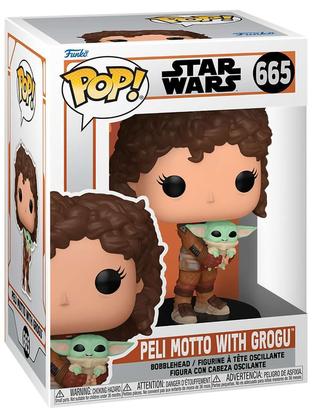 Фигурка Funko POP! Bobble Star Wars Mandalorian S9 Peli Motto w/Grogu (665) 76552