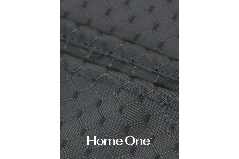 Штора для ванной Home One Waffle, 180х180, полиэстер, темно-серый