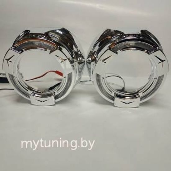 Маска для линзы 3' "Jeep-1" с LED (COB)