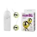 Золотые шарики с вибрацией Golden Ball (Цвет: золотой)