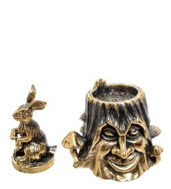 AM-1775 Наперсток «Пень с Зайцем» (латунь)