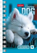 Блокнот А7, 40л, на гребне, клетка,, Хатбер Носики и ушки