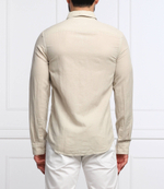 льняная рубашка Calvin Klein - бежевый(K10K108664)