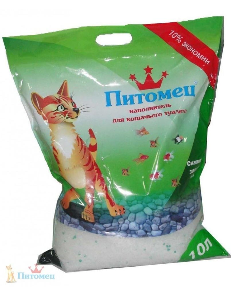 Силикагелевый наполнитель ТМ "Питомец" 10л