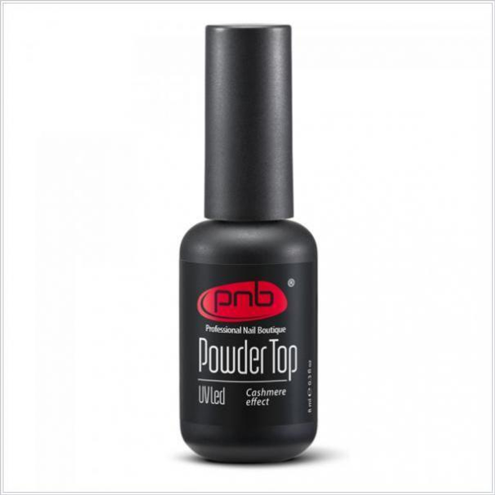ТОП Пудра-Топ с эффектом кашемира PNB 17 мл УФ/ЛЕД/Powder Top PNB 17 ml UV/LED