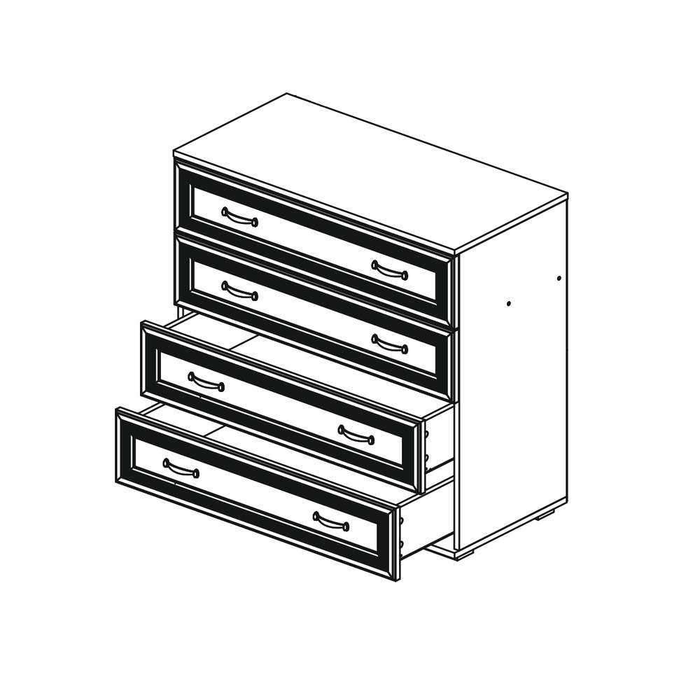 Комод в спальню Ливорно ЛК-20, орех