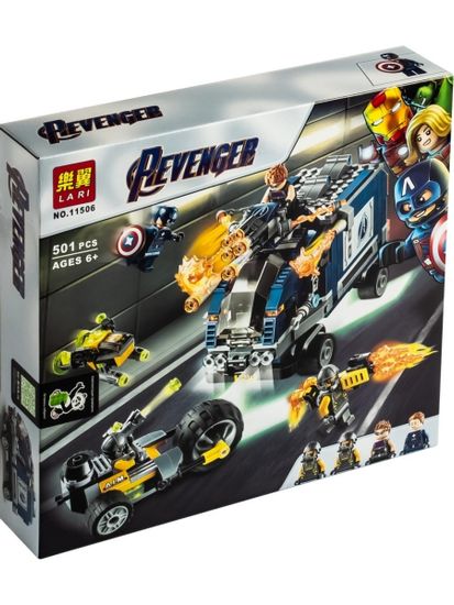 Конструктор Lari " Мстители: Нападение на грузовик " , 501 деталь