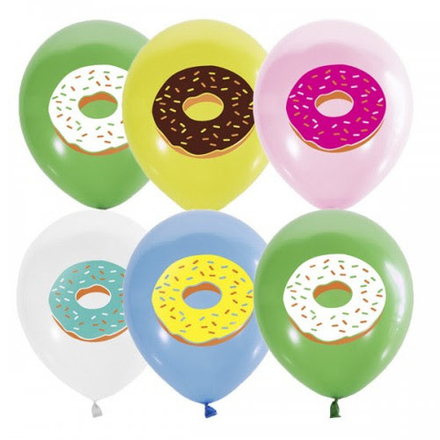 Шар латекс 30см. Пончики