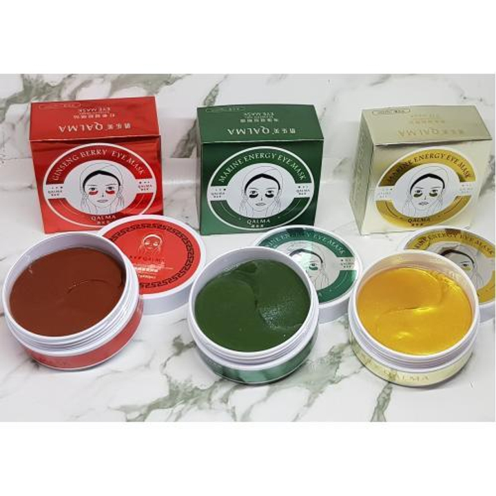 Патчи Qalma для глаз с экстрактами женьшеня и ягод Ginseng Berry Eye Mask, 1,4 гр x 60 шт