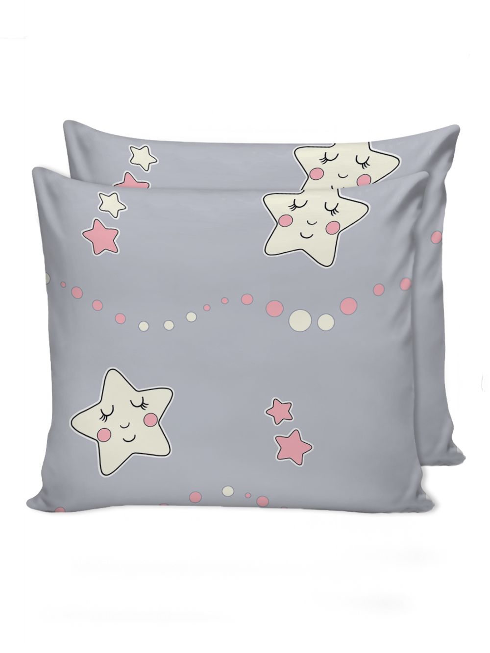 Наволочка комплект 2шт Сказка "Спящие звезды" 70х70 см, перкаль