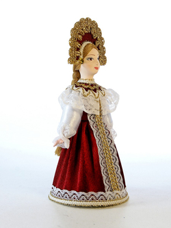Кукла коллекционная Русская красавица в национальном костюме