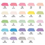 Маркеры для скетчинга двусторонние BRAUBERG ART DEBUT "BLACK", НАБОР 24 шт., пастельные цвета, 152128