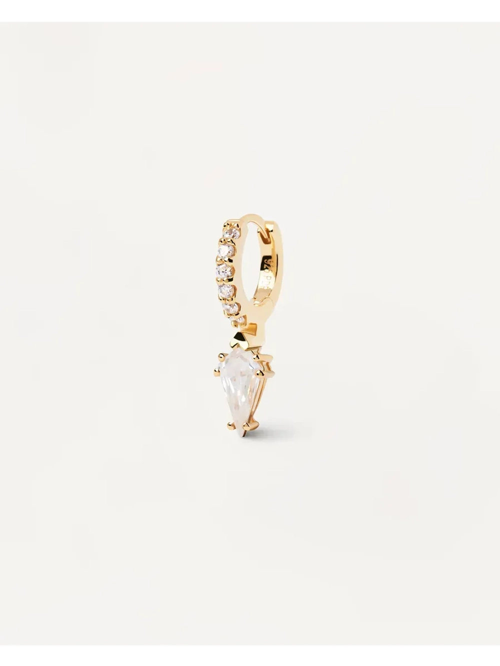 Одиночная серьга Manila серебро 925 пробы покрытое золотом