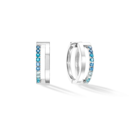 Серьги Coeur de Lion Blue-Silver 0136/21-0717