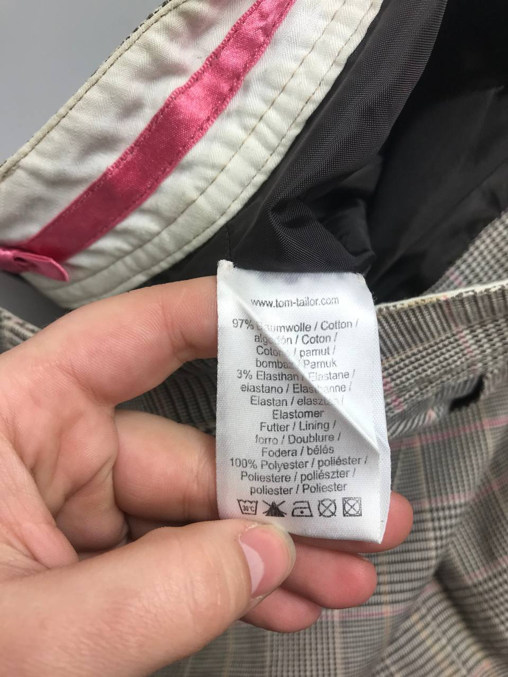 Юбка Tom Tailor в клетку 42 размер