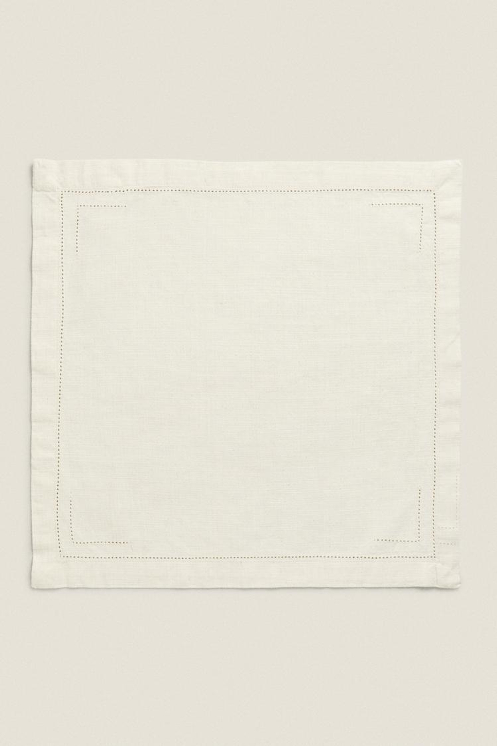 ZARA HOME АЖУРНАЯ ХЛОПКОВАЯ САЛФЕТКА (2 В УПАКОВКИ), ЭКРЮ