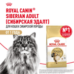 Royal Canin Siberian Adult Корм сухой для взрослых кошек породы Сибирская 0,4 кг