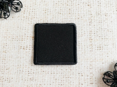 Термоаппликация, р. 5х5 см, чёрный