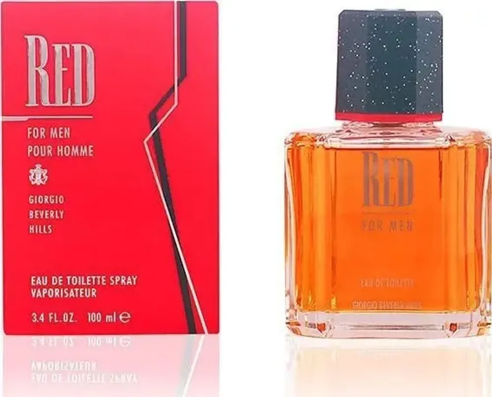 Мужская туалетная вода Giorgio Beverly Hills Red EDT 100 мл с нотами базы из янтаря и кедра