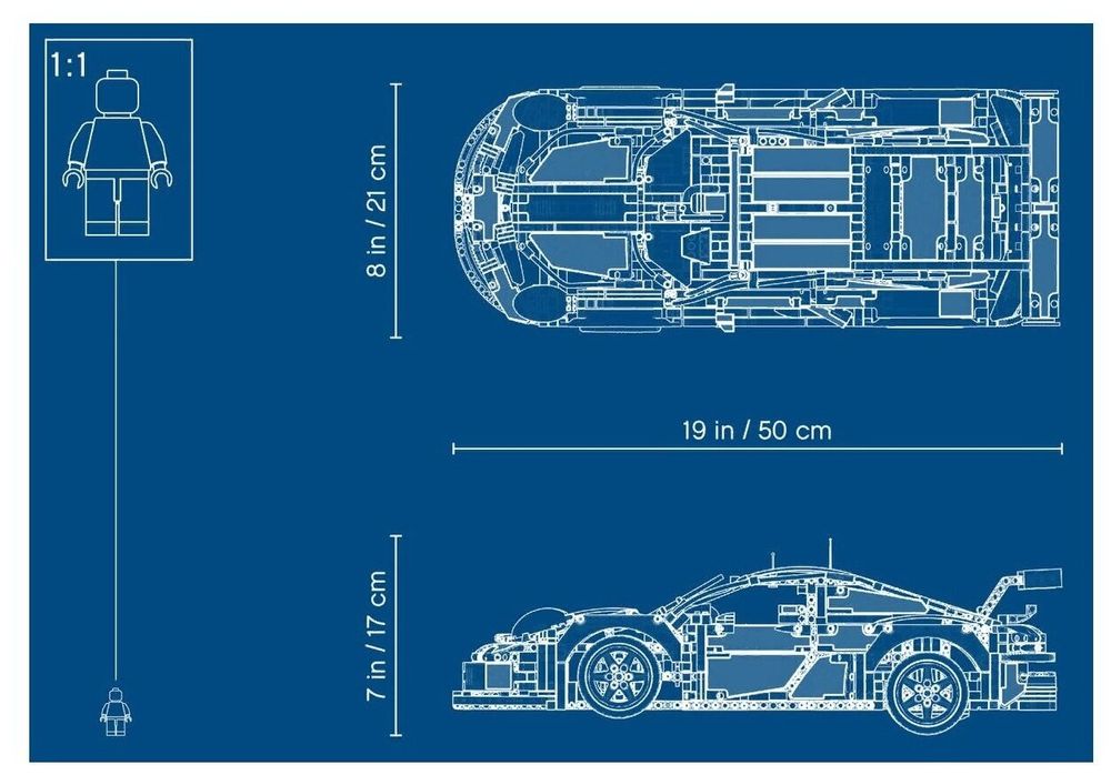 Конструктор LEGO Technic 42096 Porsche 911 RSR