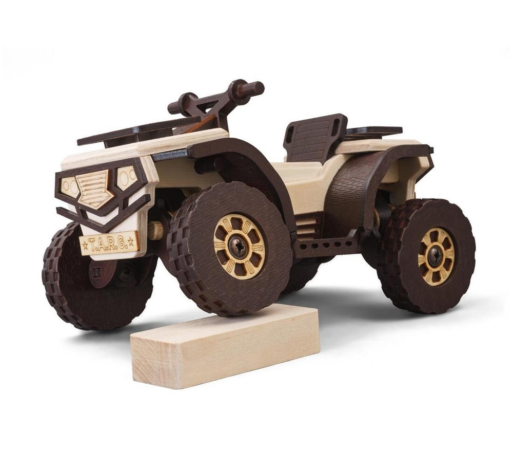 Квадроцикл HUNTER от TARG - деревянный конструктор, сборная модель, 3d пазл