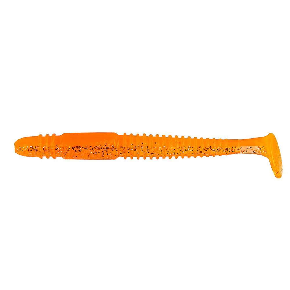Виброхвост Minoga 3,75"/9.5 см Orange & Sparkles 5шт. (HS-17-022) Helios