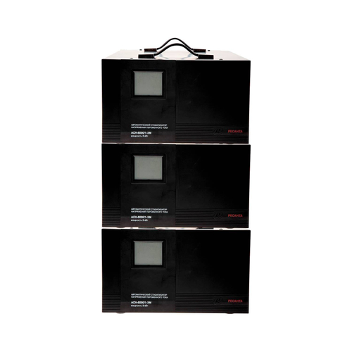 Трёхфазный комплект стабилизаторов Ресанта на 30кВт АСН-10000/1-ЭМх3