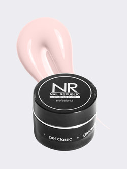 NR Gel Marshmallow - Гель для моделирования №307 молочный с розовым подтоном, 15 гр