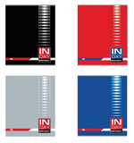 Тетрадь А5 96л. клетка "Indai" скоба, обложка картон (BRAUBERG)