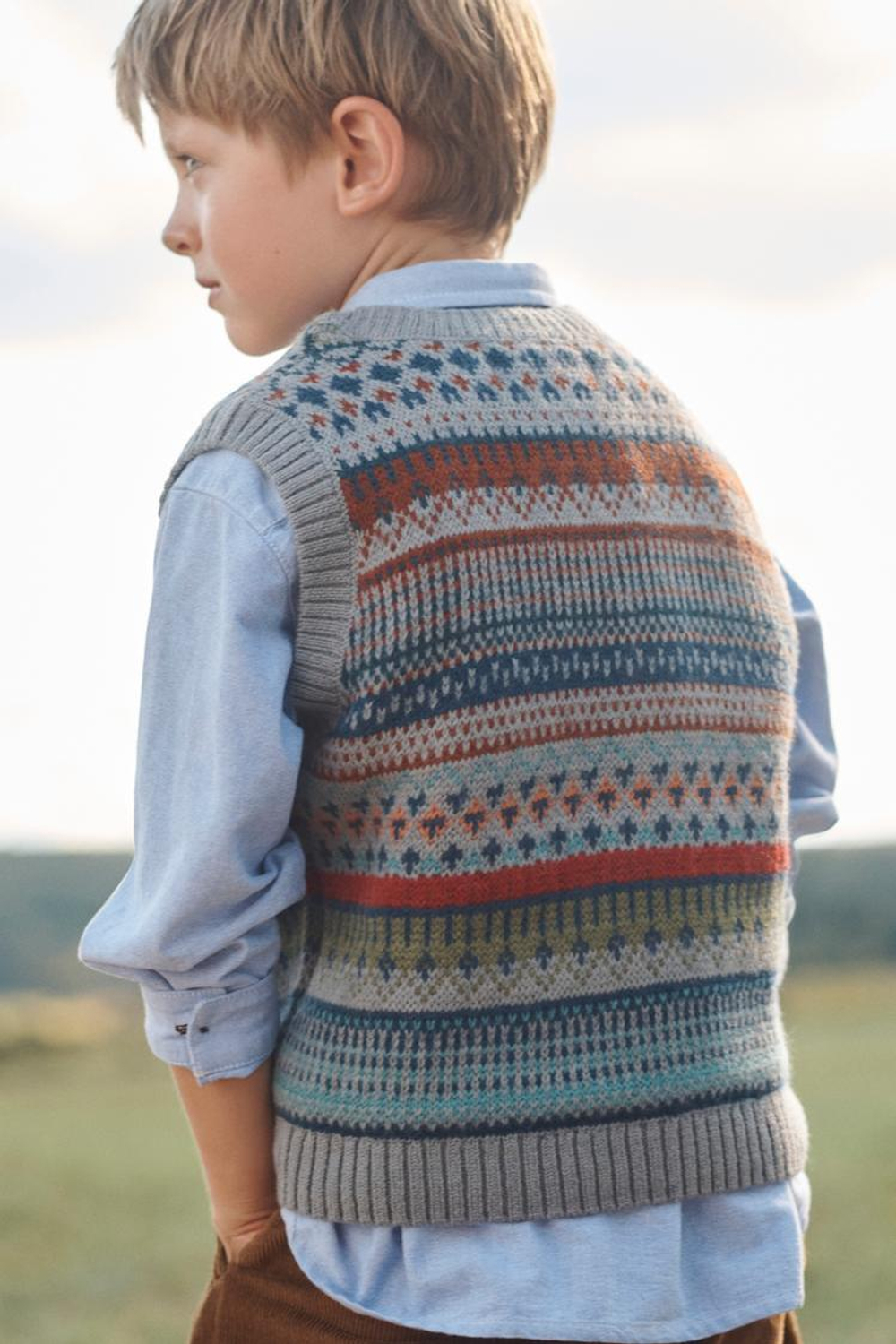 ZARA ВЯЗАНАЯ ЖИЛЕТКА БЕЗ РУКАВОВ, РАЗНОЦВЕТНЫЙ