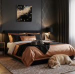 Настенные часы-картина из эпоксидной смолы ручная работа