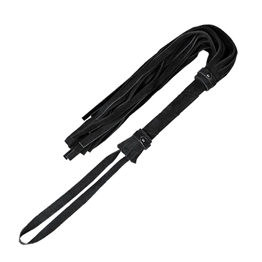 Черная кожаная плеть 55см Bior Toys Notabu Real Leather NTB-80700