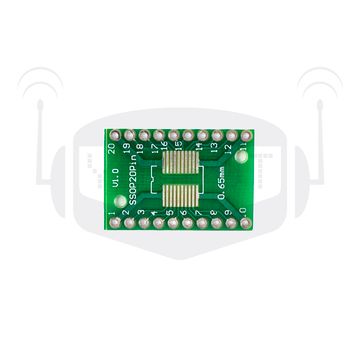 Двусторонняя SOP20 SSOP20 TSSOP20 печатная плата, шаг выходов 2.54 мм