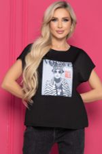 Футболка "Vogue" (черная) Б8522 LT Collection