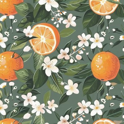 Апельсины на темном фоне