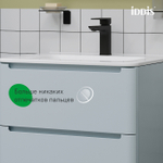 Тумба подвесная IDDIS Edifice, 60 см, голубой, EDI60B0i95