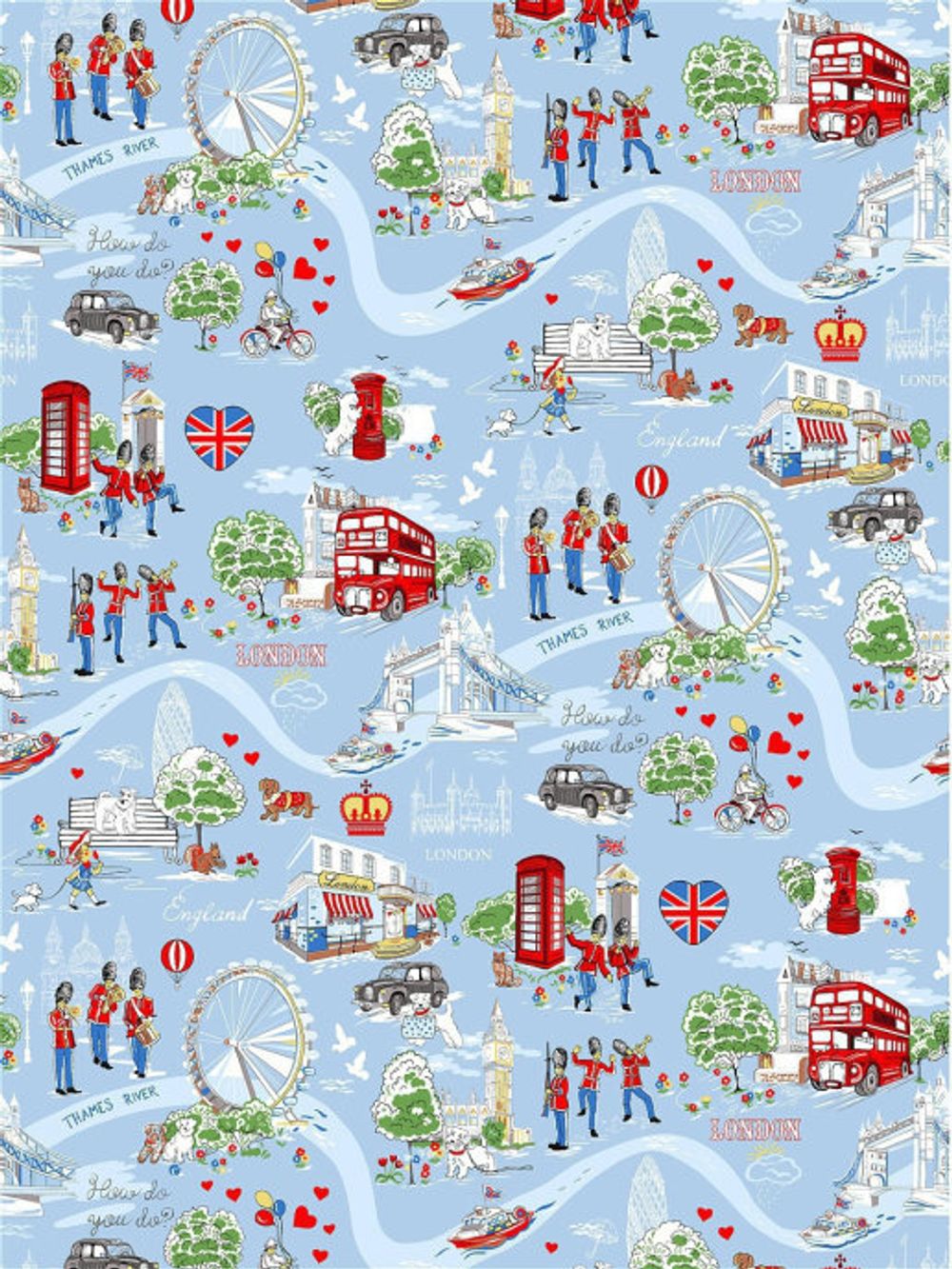 Наволочка комплект 2шт Сказка "Лондон" 70х70 см, перкаль